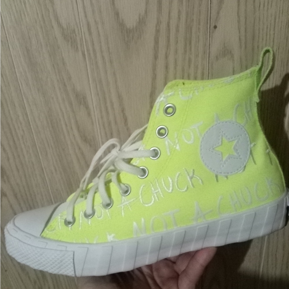 Hi volt yellow Converse Not a Chuck UNT1TLED High Tops